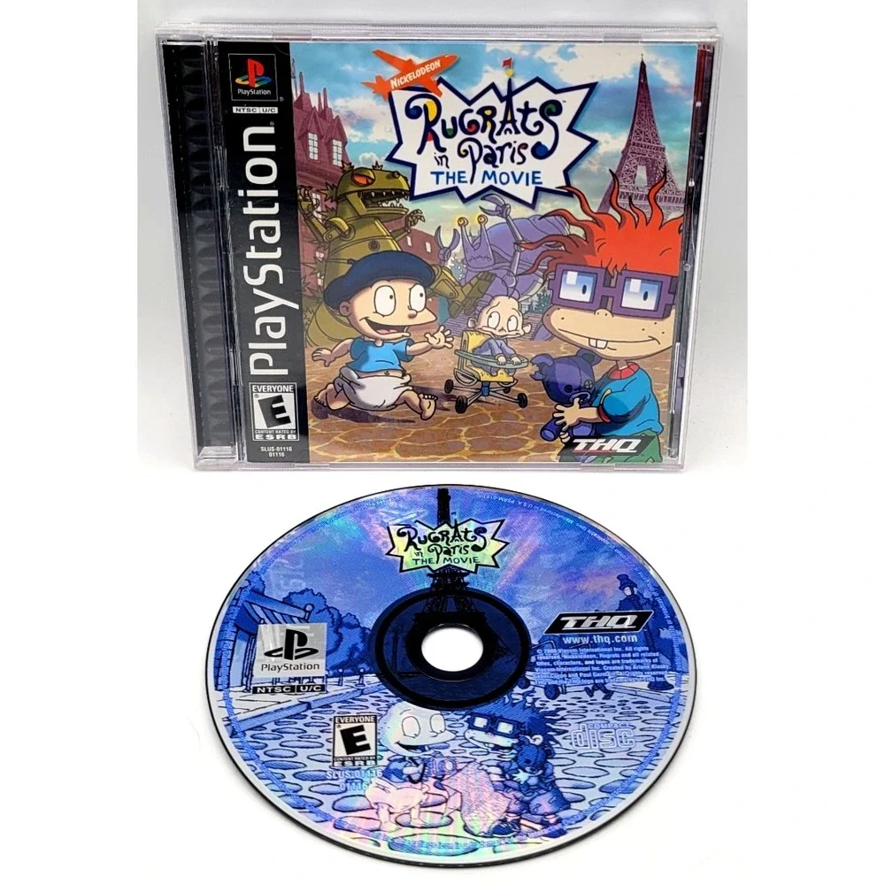 Rugrats In Paris The Movie CIB Sony Playstation 1 PS1 REGISTRATION CARD COMPLETE